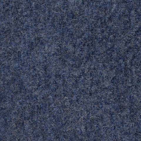 Boiled Merino Wool Melange Denim Blue