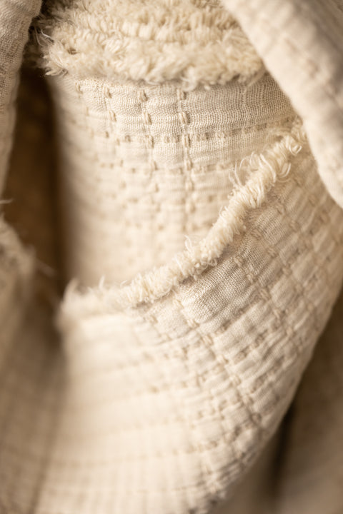 Soft Stitch Jacquard Ecru
