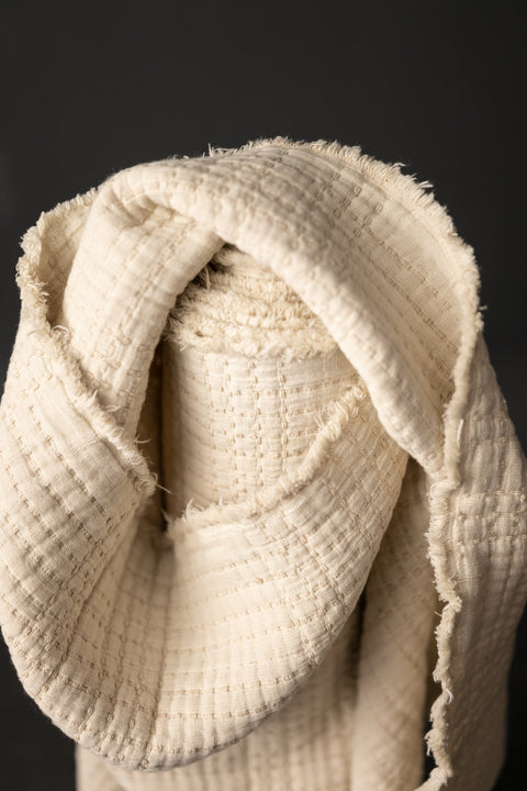 Soft Stitch Jacquard Ecru