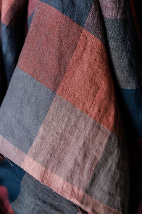 Painterly Rouge Linen