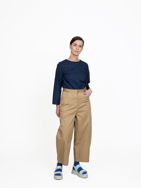 Barrel-leg Trousers