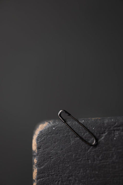 French Safety Pins Gunmetal