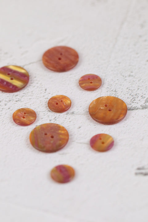 Shiny Stripe 2 Hole Orange