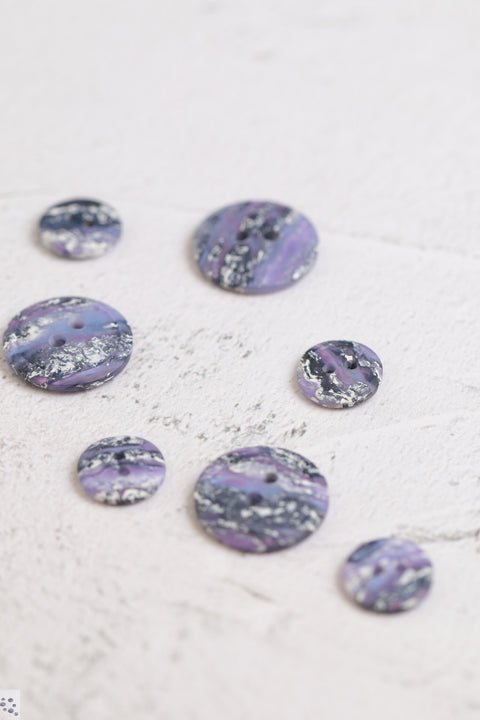 Mottled 2 Hole Purple