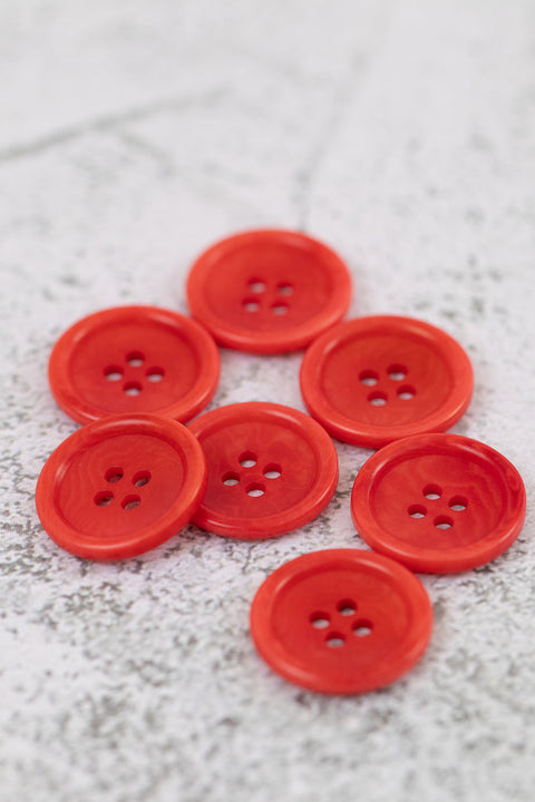 Corozo 4 Hole Rim Edge Dark Orange
