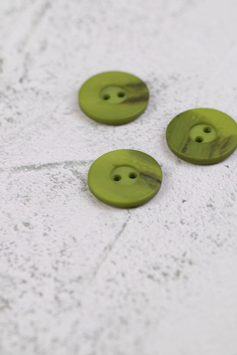 Matte Variegated 2 Hole Green