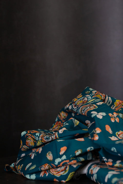 Swifting Floral Swell Voile