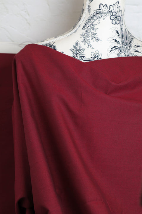 Artisan Cotton Solid Crimson/Brown