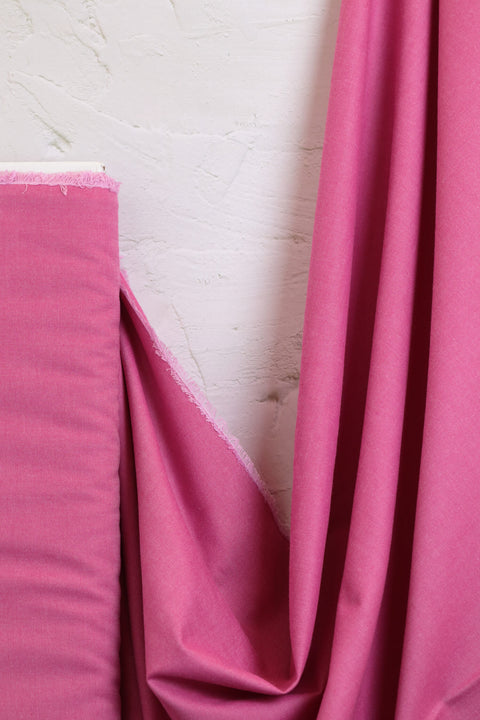 Artisan Cotton Solid by Another Point of View Raspberry/Lt Pink