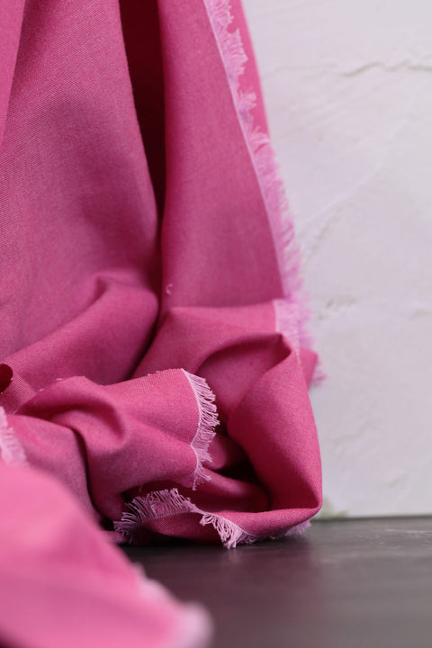 Artisan Cotton Solid by Another Point of View Raspberry/Lt Pink