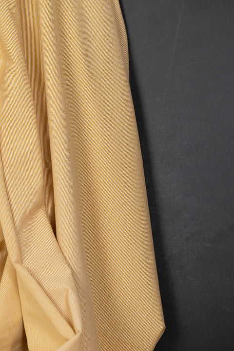 Bella Yarn Dyed Cotton Jersey Goldenrod/White