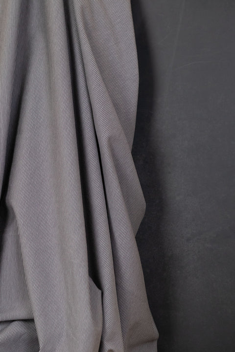Bella Yarn Dyed Cotton Jersey Light/Dark Grey