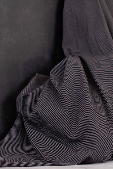 Bella Yarn Dyed Cotton Jersey Black/Grey