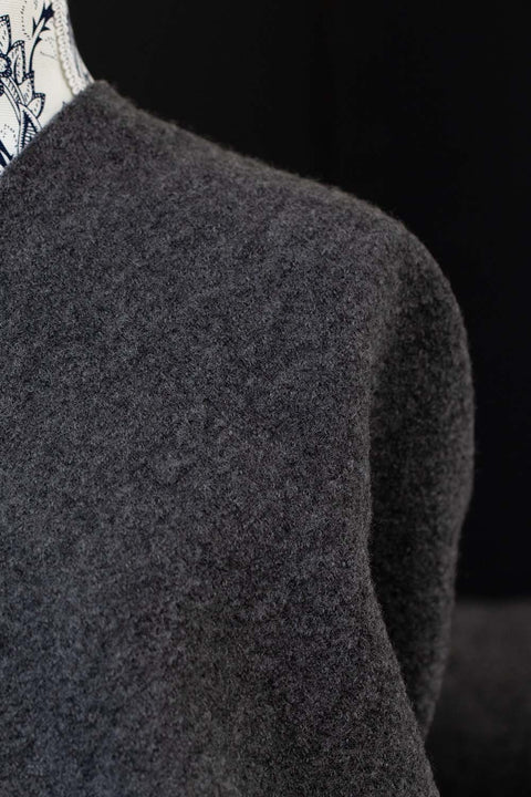 Boiled Wool Dark Grey