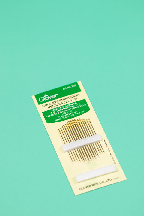 Gold Eye Embroidery Needles (No. 3–9)