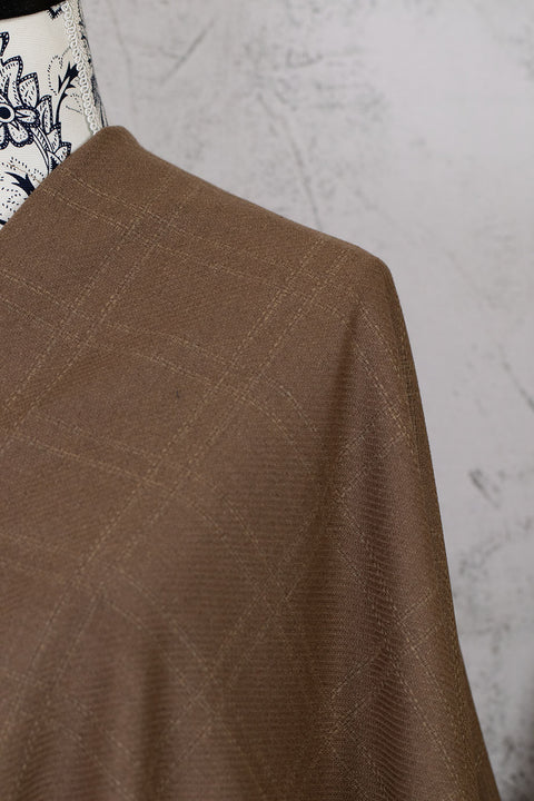 Cotton/Virgin Wool Melange Coca Mocha