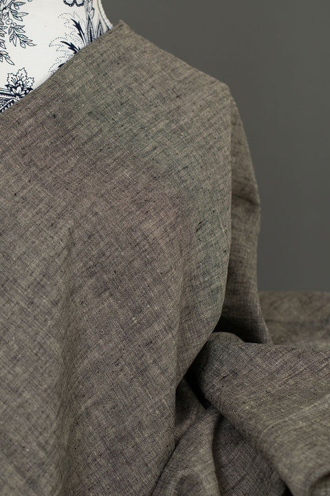 European Yarn Dyed Linen Grey