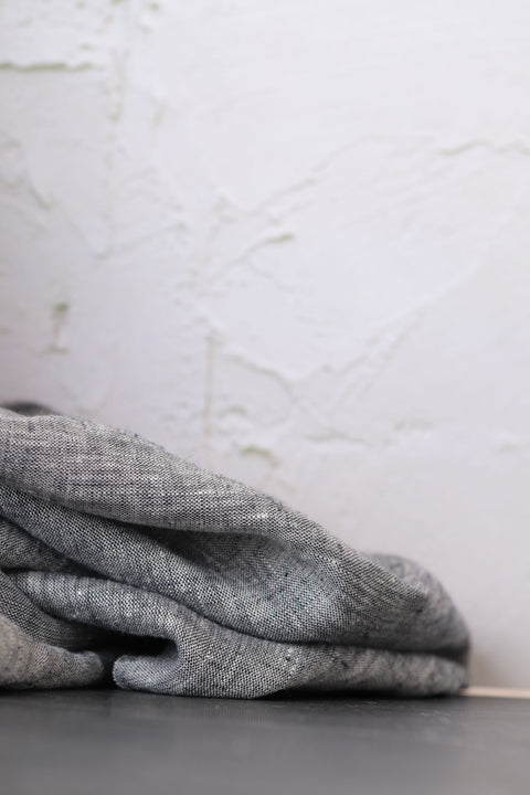European Yarn Dyed Linen Light Grey