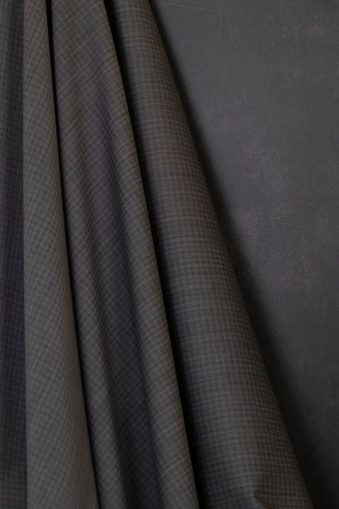Fine Wool Melange Check Magnet