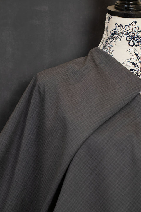 Fine Wool Melange Check Magnet