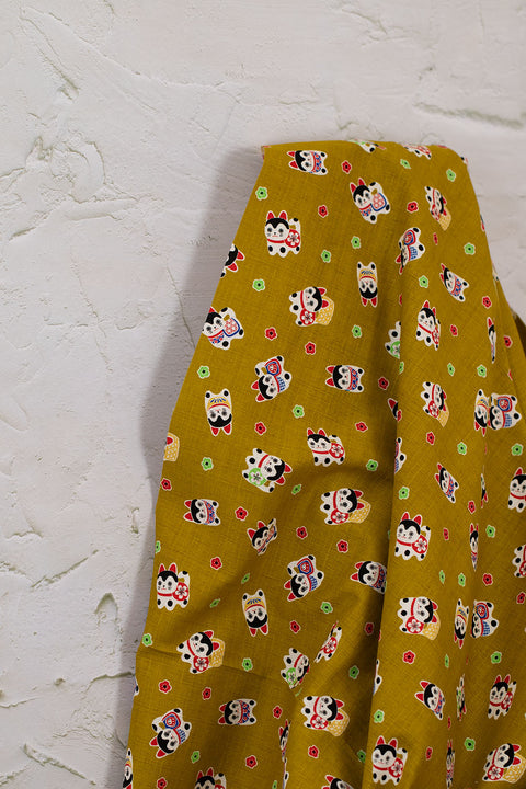 Fukufuku Inuhariko Printed Dobby Cotton