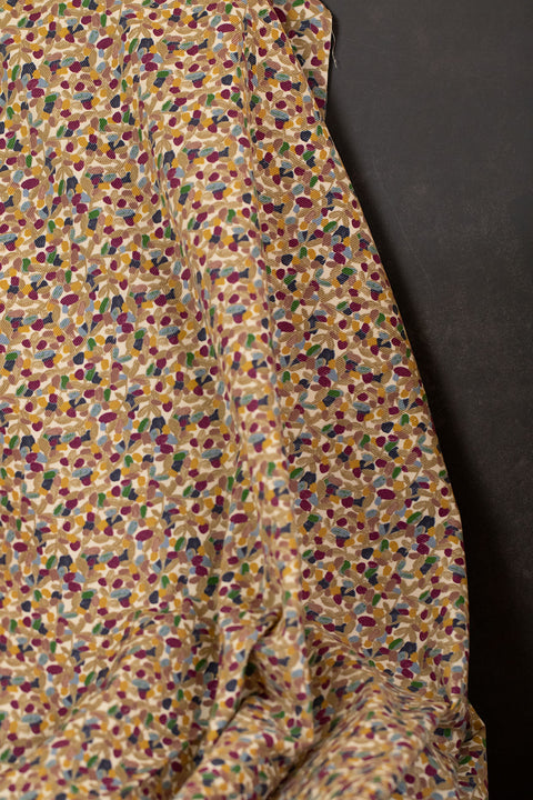 Floral Cotton Printed Corduroy