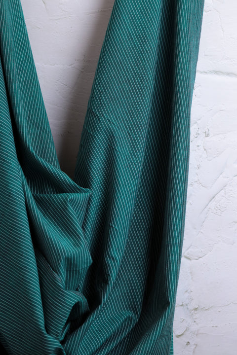 Indian Handwoven Cotton Stripe Teal