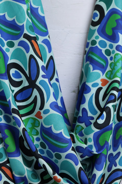 North of Retro Printed Linen/Cotton