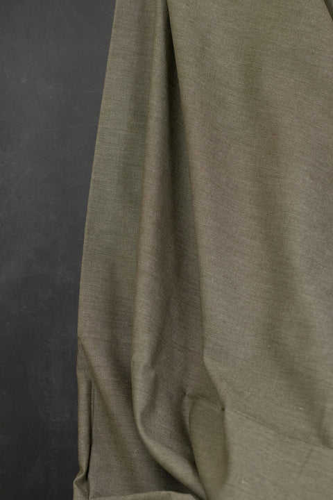 Bird's Eye Yarn Dyed Cotton Kahki