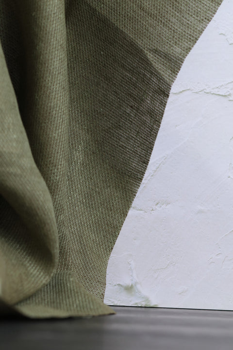 Lithuanian Yarn-Dyed Linen Olive