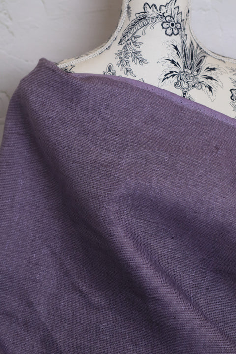 Lithuanian Yarn-Dyed Linen Purple