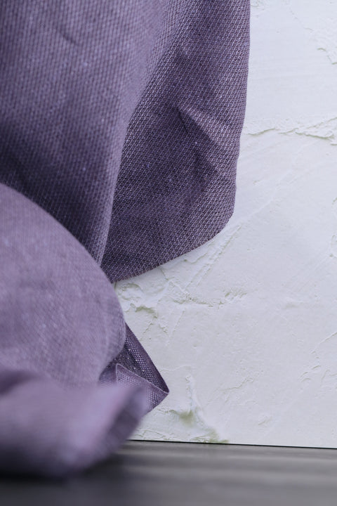 Lithuanian Yarn-Dyed Linen Purple