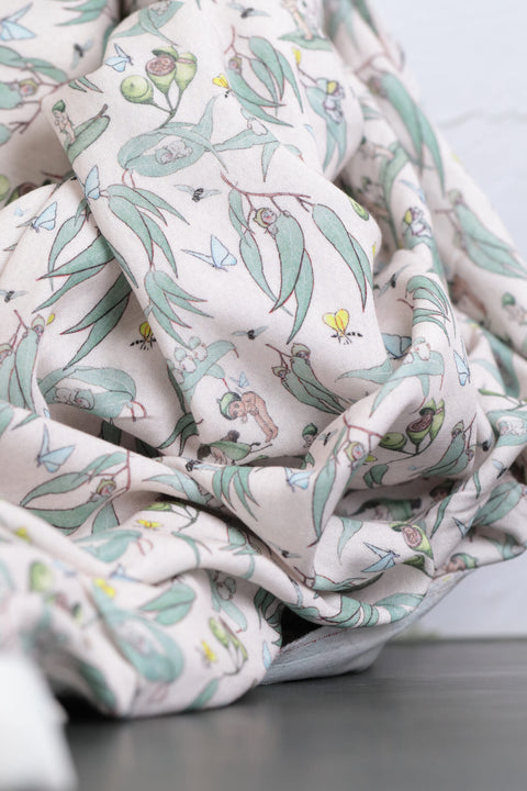 May Gibbs Garden Playtime Muslin Pink