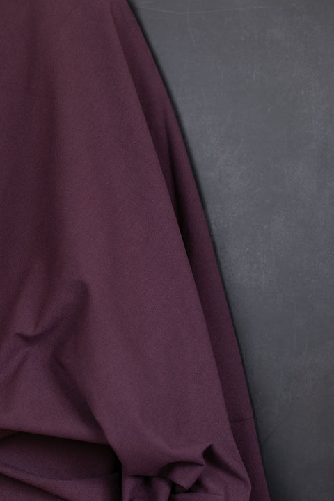 Plain-dyed Cotton Canvas Burgundy