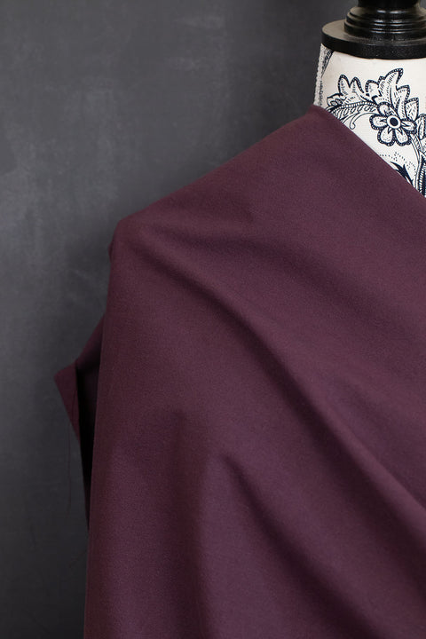 Plain-dyed Cotton Canvas Burgundy