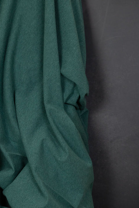 Vanessa Melange Cotton Jersey Dark Green