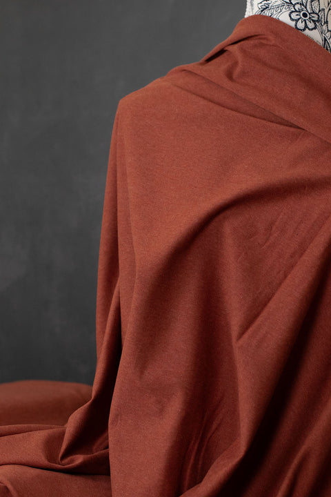 Vanessa Cotton Jersey Terracotta Melange