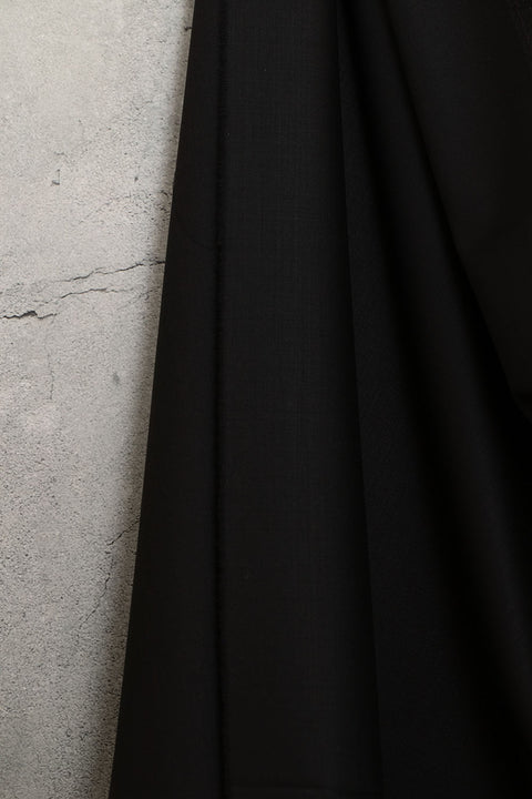 Wool Twill Suiting Black