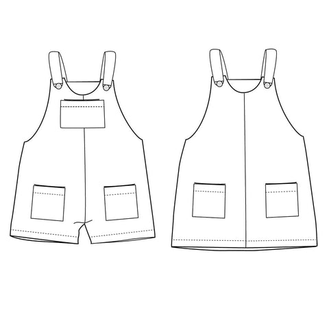 London Dress & Short Overalls — 6M–4Y