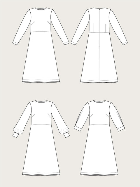 Multi Sleeve Midi Dress sketches
