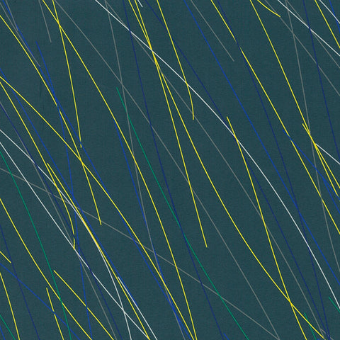 Kokka Tricoté Mur Laminate - Shower Teal