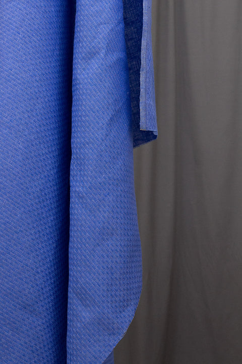 Self-Striped Linen Blue