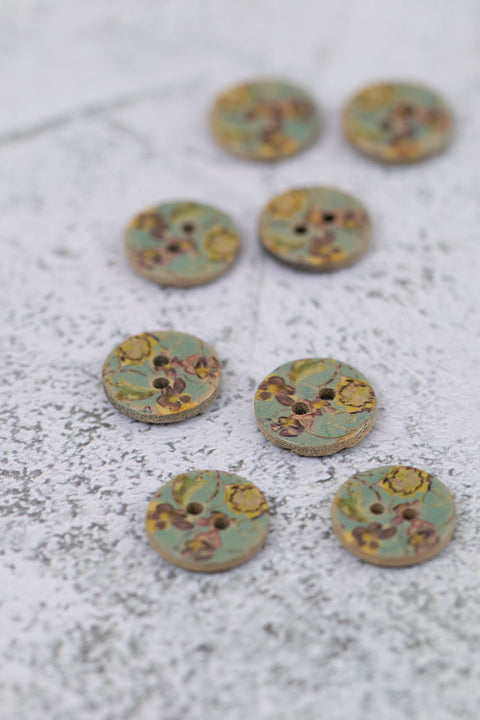 Coconut Floral 2 Hole Baby Blue
