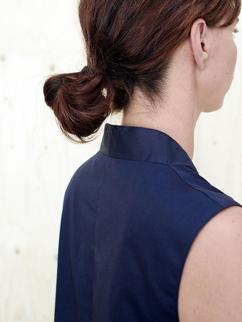 V-Neck Dress Collar Rear