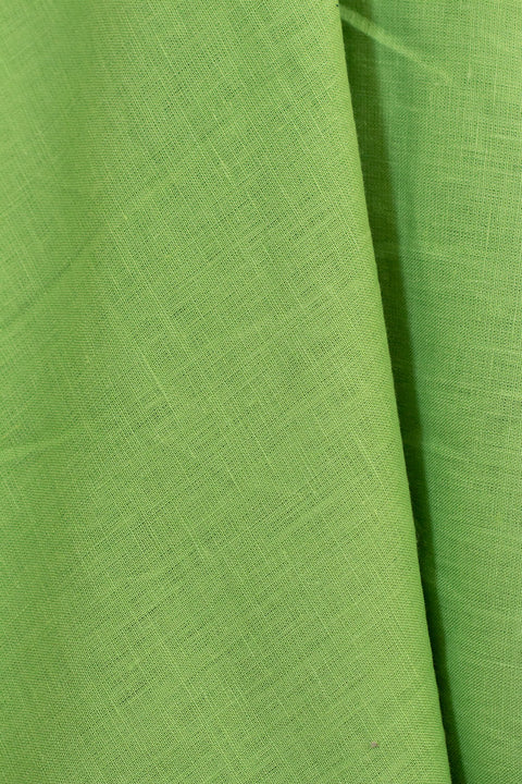 European Plain Dyed Linen Avocado