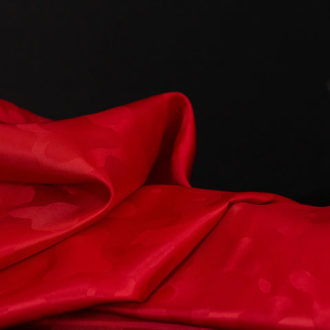Italian Jacquard Lining Red