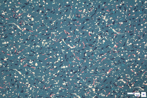 Liberty Fabrics Dot Saville Poplin Cotton Turquoise