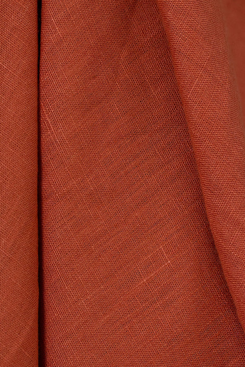Solid Linen - Terracotta - 1mt