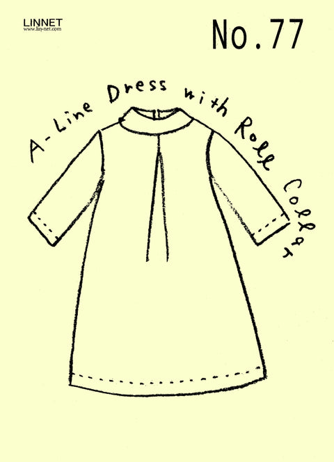 A-line Tunic with Roll Collar No.77