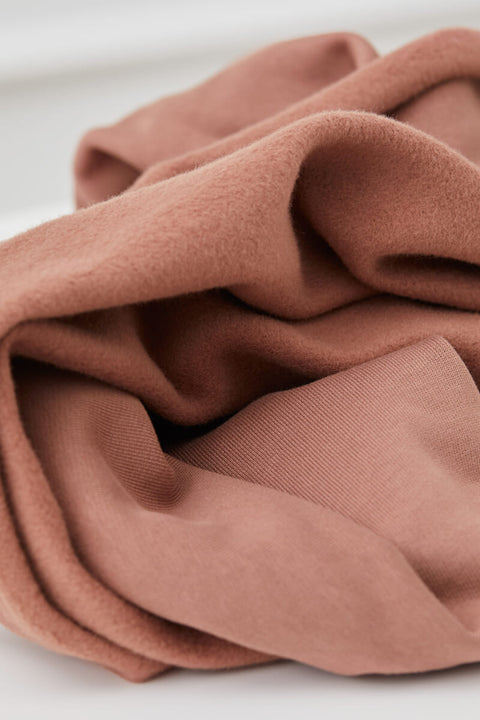 Organic Basic Brushed Sweat Old Rose